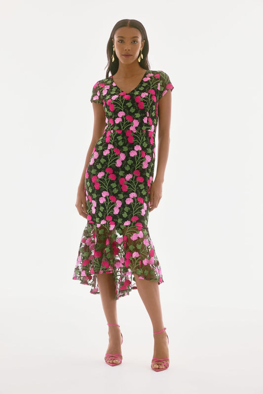 Joseph Ribkoff Embroidered Garden DressDressesPosh Boutique
