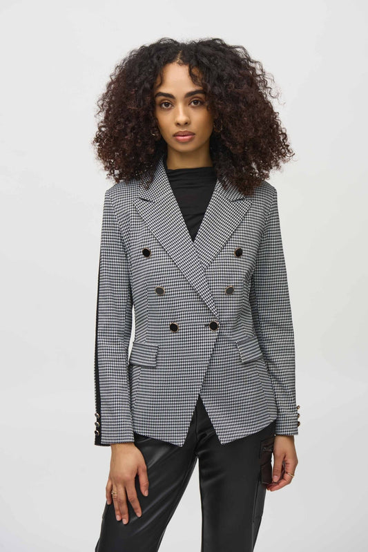 Joseph Ribkoff Houndstooth BlazerJacketsPosh Boutique