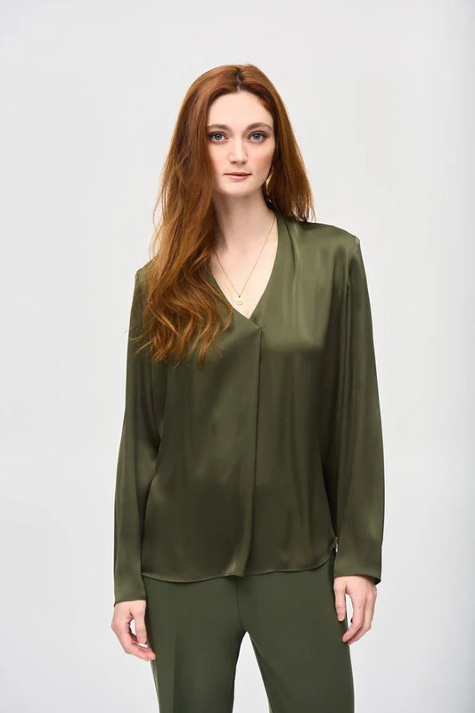 Joseph Ribkoff Kylie Satin BlouseTopsPosh Boutique
