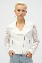 Joseph Ribkoff Lace Moto JacketJacketsPosh Boutique