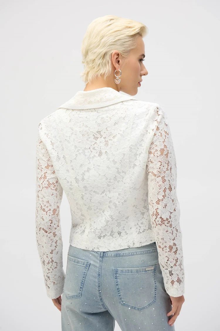 Joseph Ribkoff Lace Moto JacketJacketsPosh Boutique