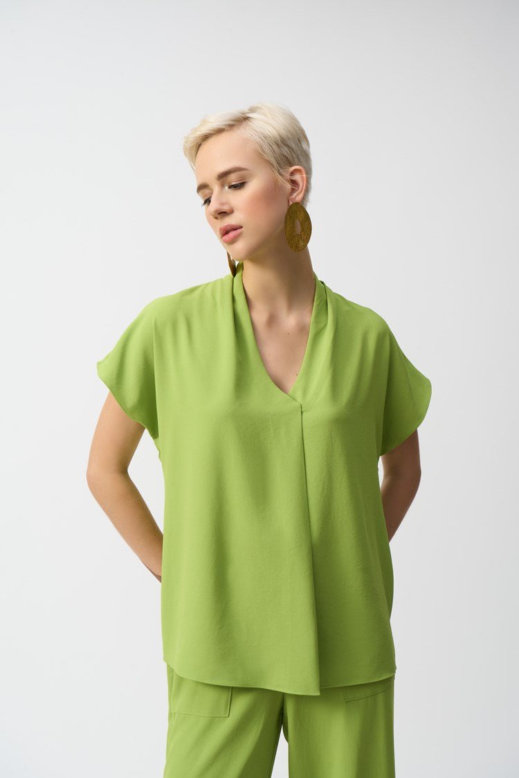 Joseph Ribkoff Pleat TopTopsPosh Boutique