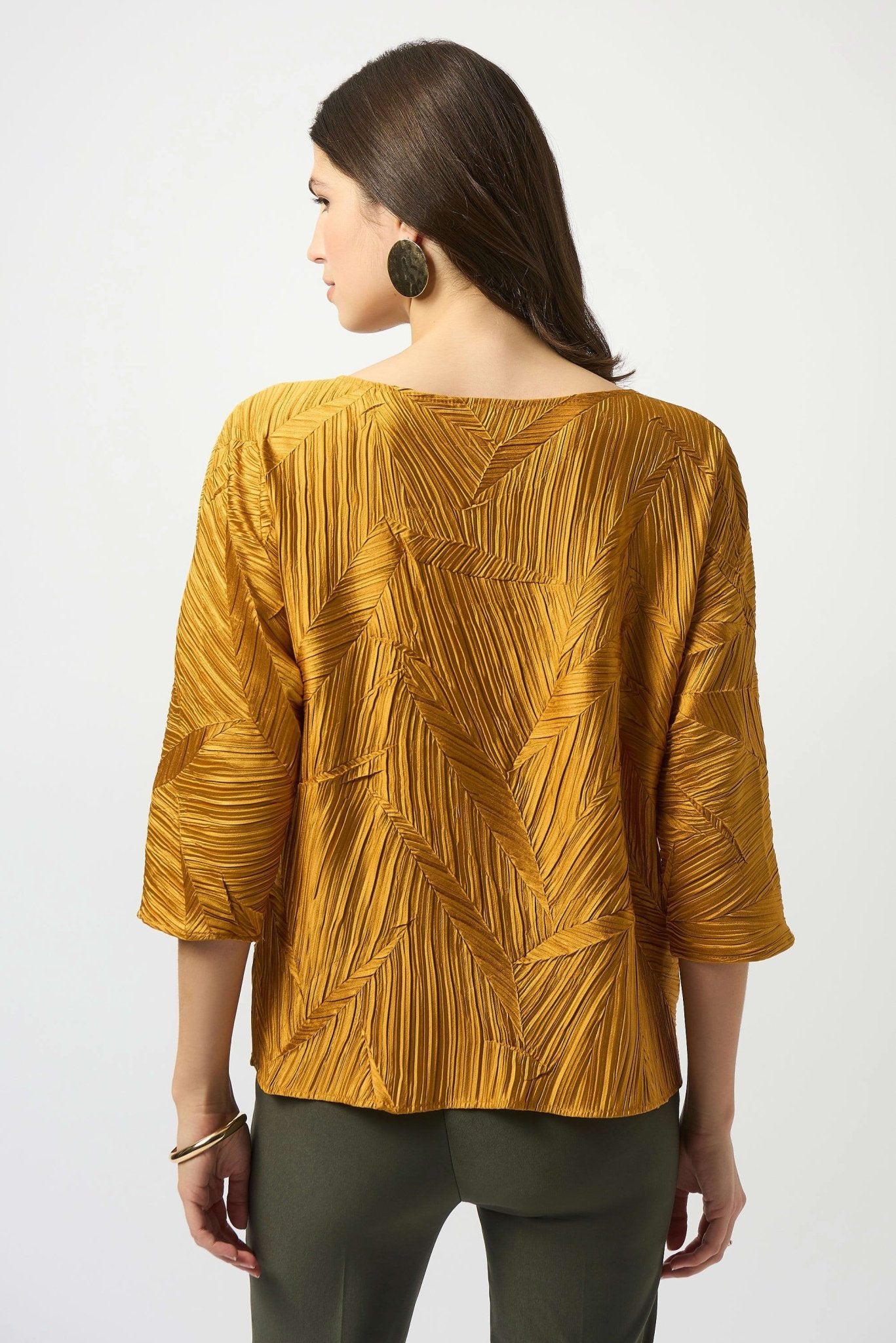 Joseph Ribkoff Pleated Satin Boxy TopTopsPosh Boutique