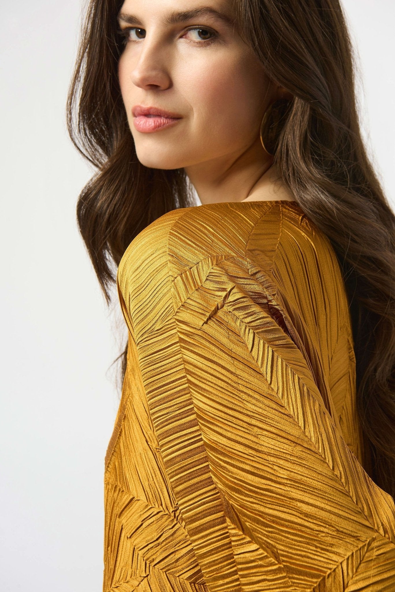 Joseph Ribkoff Pleated Satin Boxy TopTopsPosh Boutique