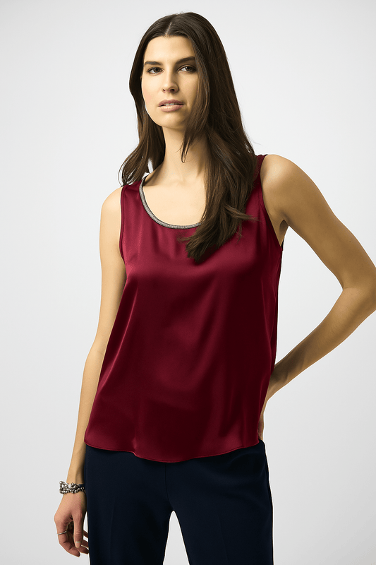 Joseph Ribkoff Rhinestone Trim CamiTopsPosh Boutique