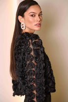 Joseph Ribkoff Rosette Cover UpJacketsPosh Boutique