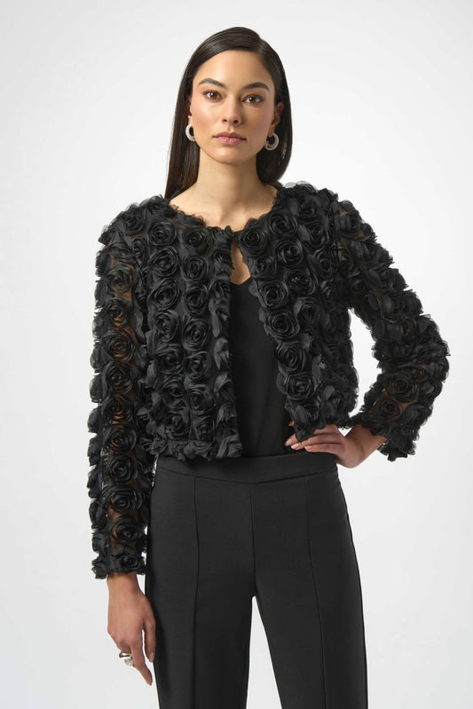 Joseph Ribkoff Rosette Cover UpJacketsPosh Boutique