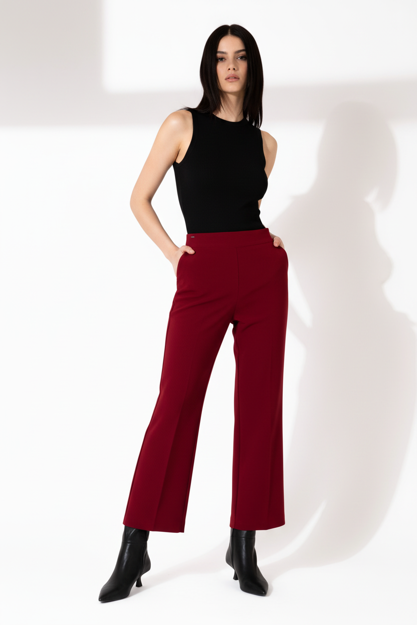 Jolie Wide Crepe Pant