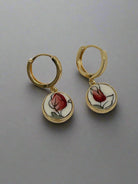 K.Ross Antique China Huggie EarringsJewelryPosh Boutique