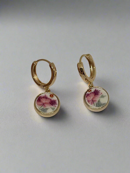 K.Ross Antique China Huggie EarringsJewelryPosh Boutique