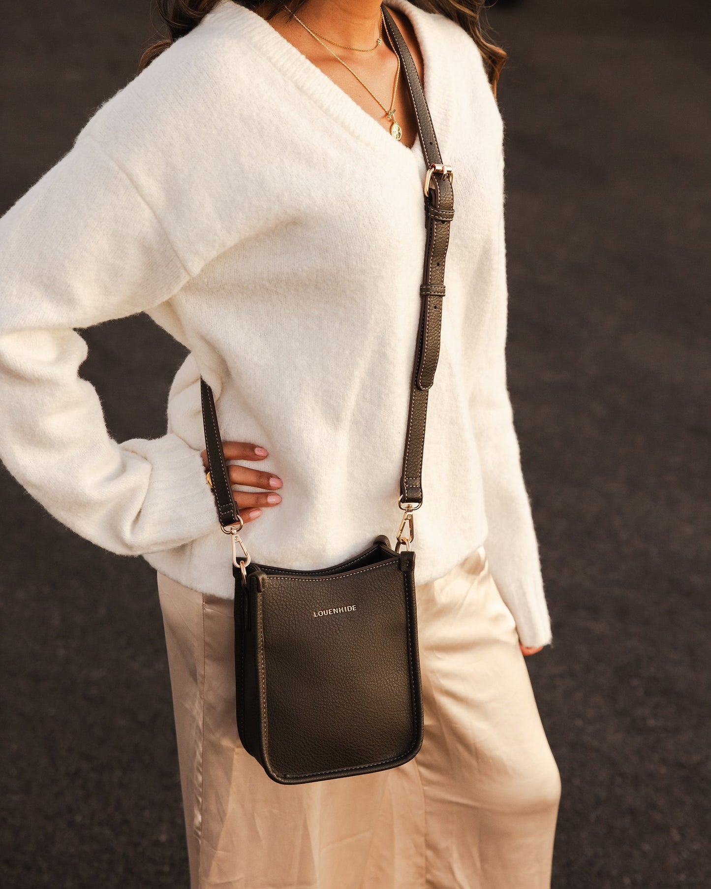 Chocolate Parker Crossbody Bag