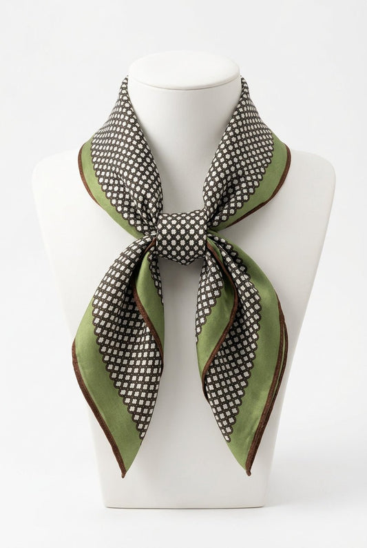 Lattice Chain 100% Silk ScarfScarvesPosh Boutique