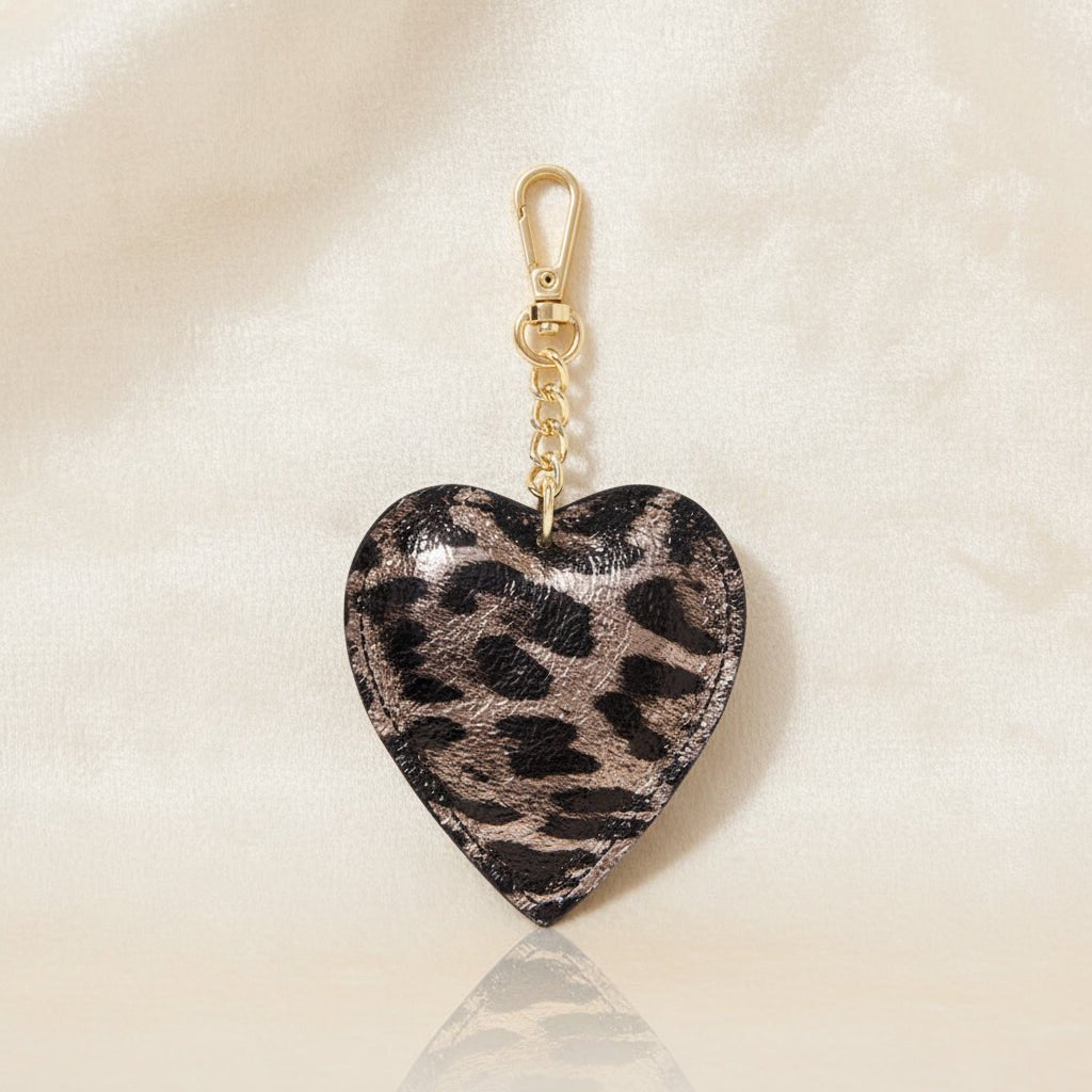 Leather Heart KeychainPosh Boutique