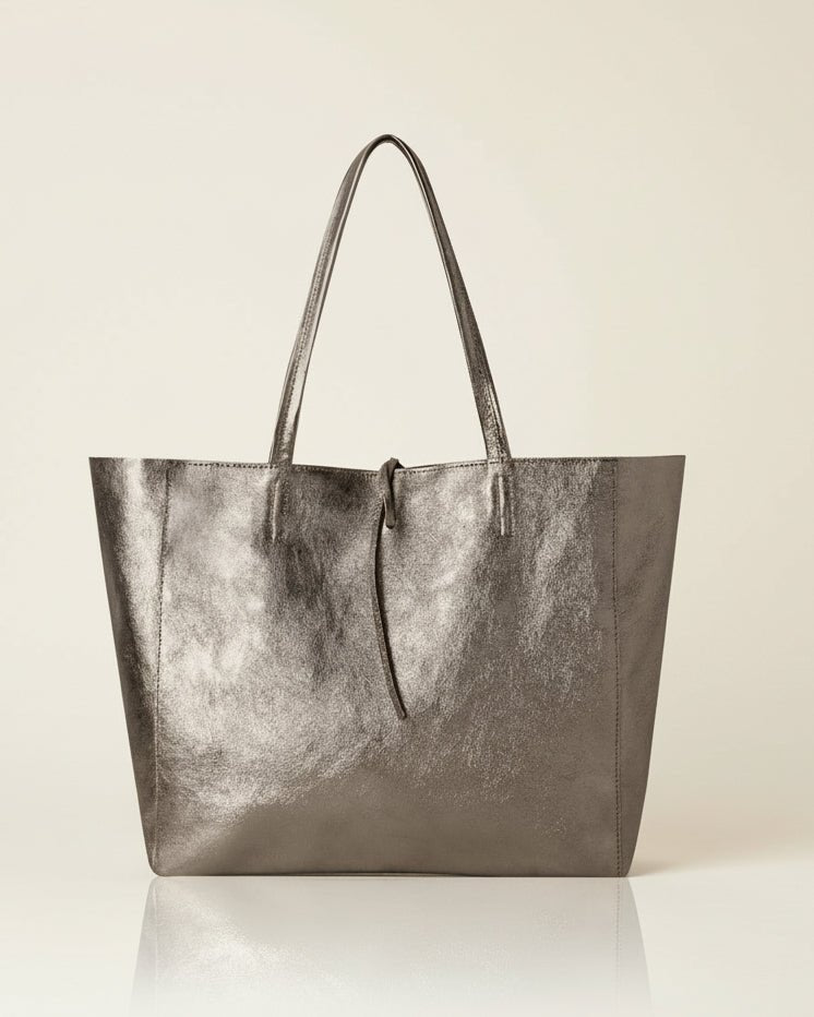 Leather Oversized Tote BagPosh Boutique