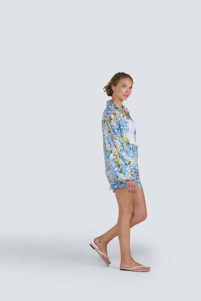 Lemon Print Oversized ShirtTopsPosh Boutique