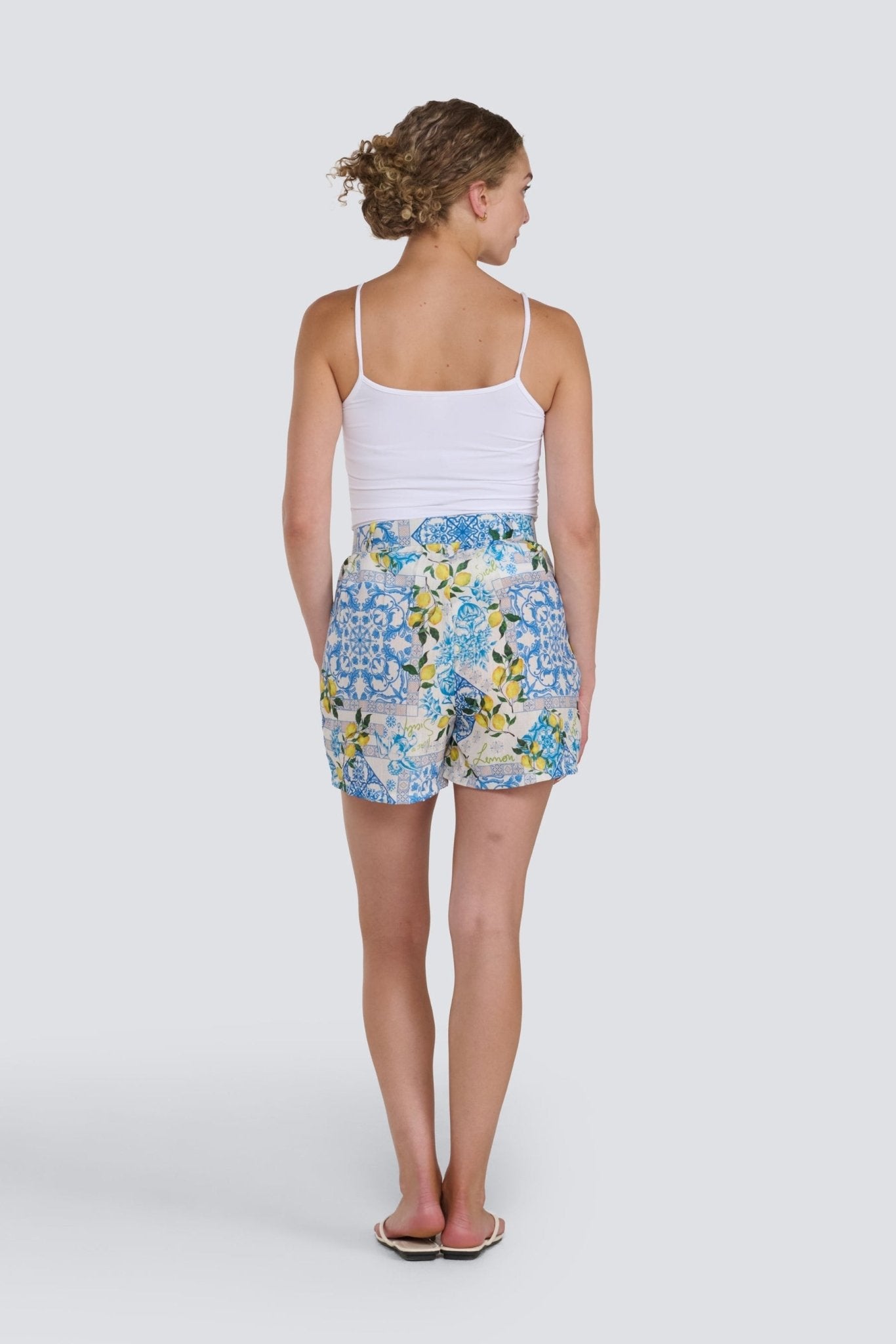 Lemon Print ShortPosh Boutique