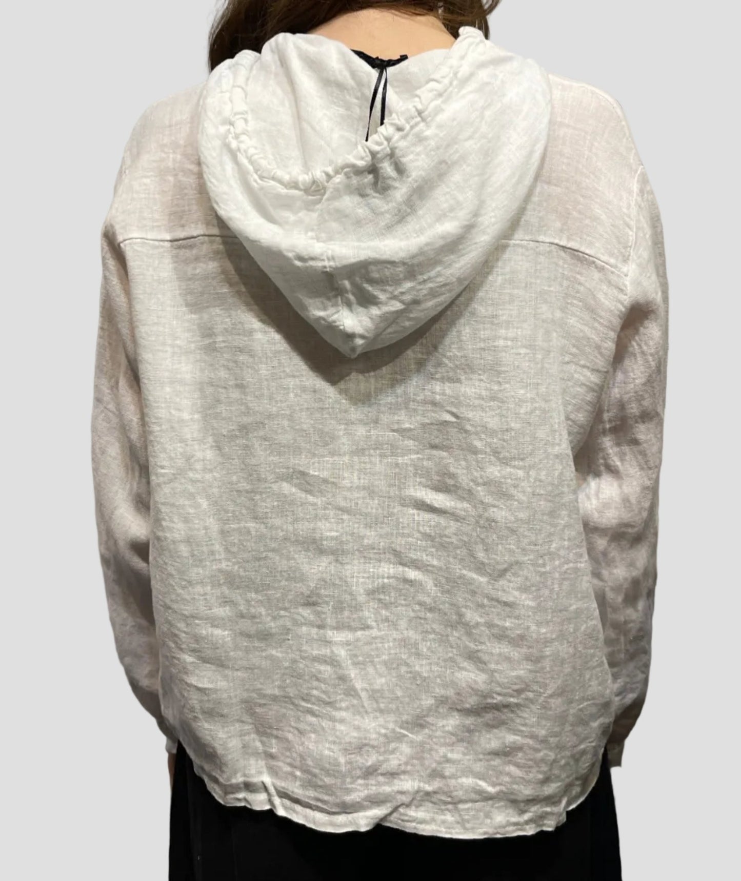 Linen HoodieTopsPosh Boutique