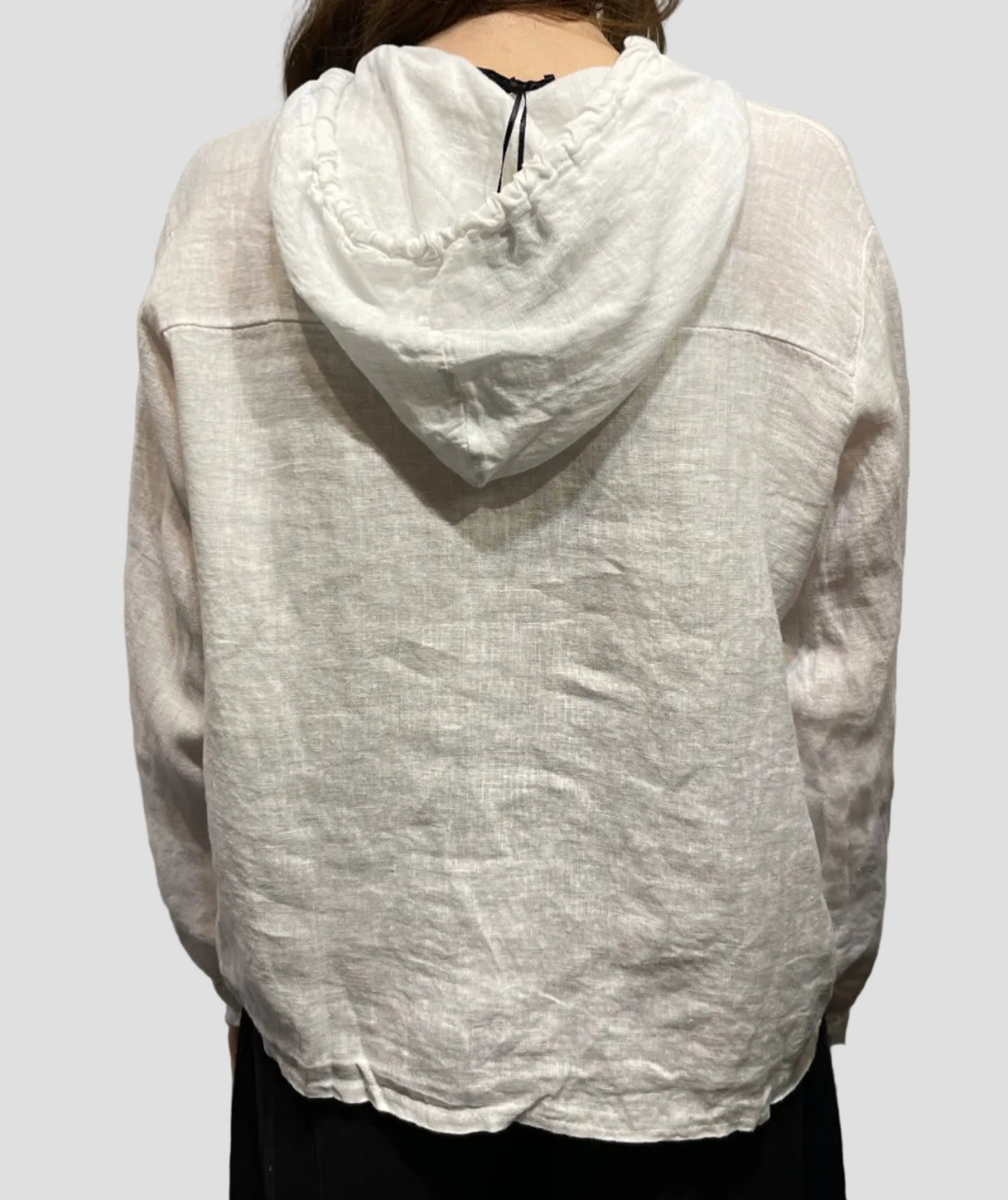 Linen HoodieTopsPosh Boutique