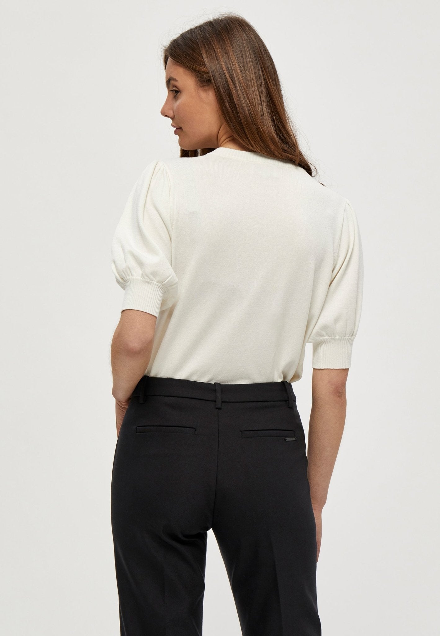 Liva Black Knit TeeSweatersPosh Boutique