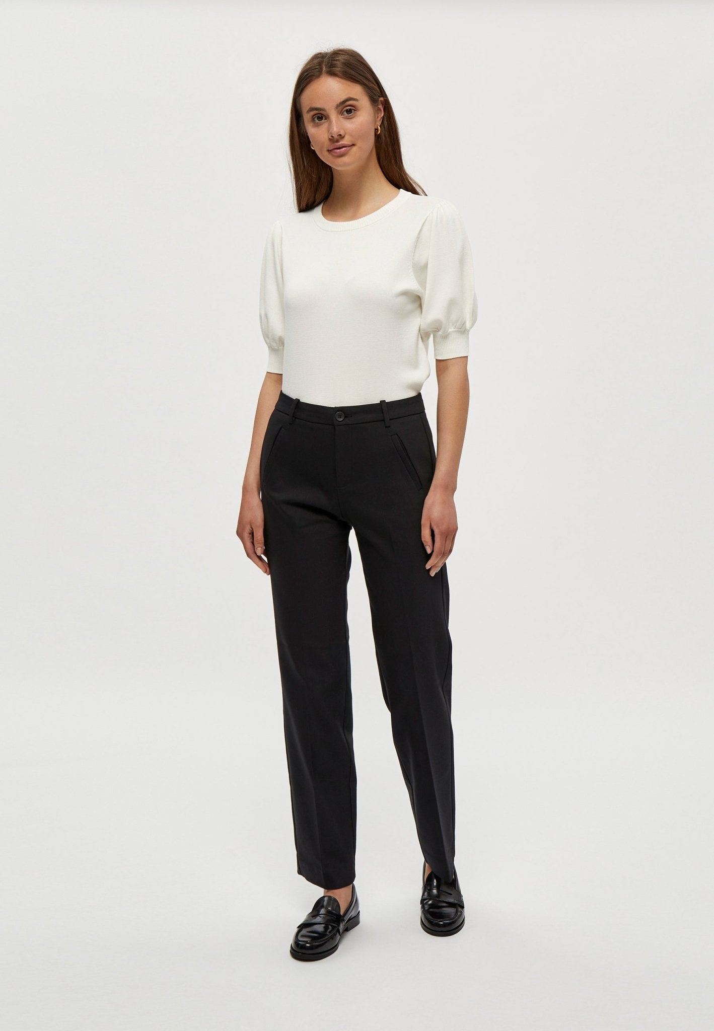 Liva Black Knit TeeSweatersPosh Boutique