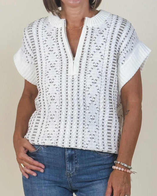 Liverpool Cap Sleeve SweaterSweatersPosh Boutique