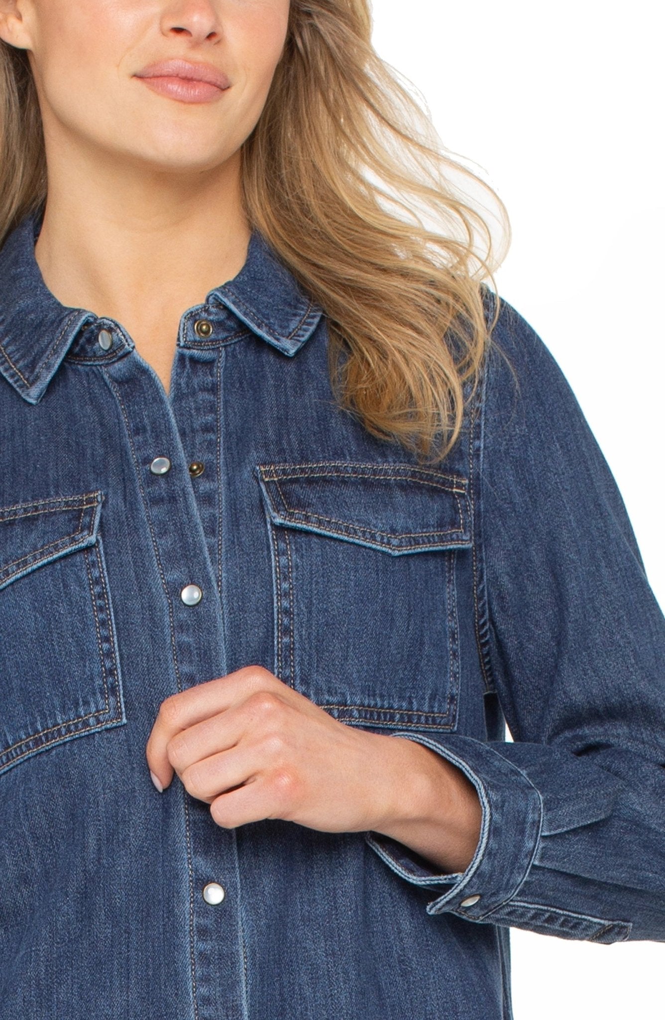 Liverpool Denim ShirtTopsPosh Boutique