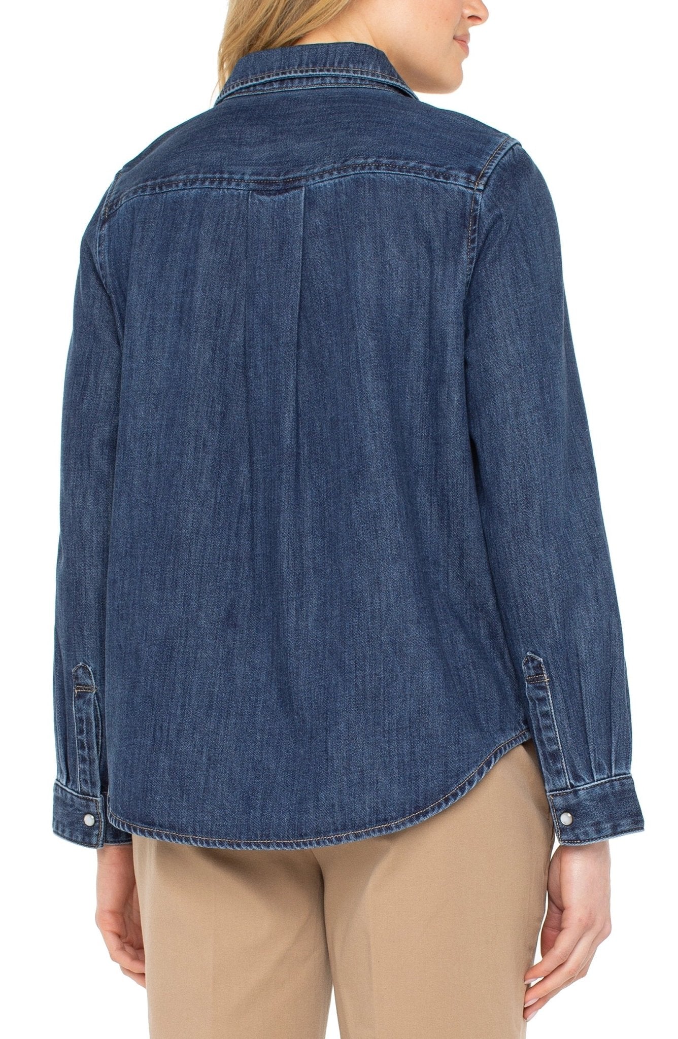 Liverpool Denim ShirtTopsPosh Boutique