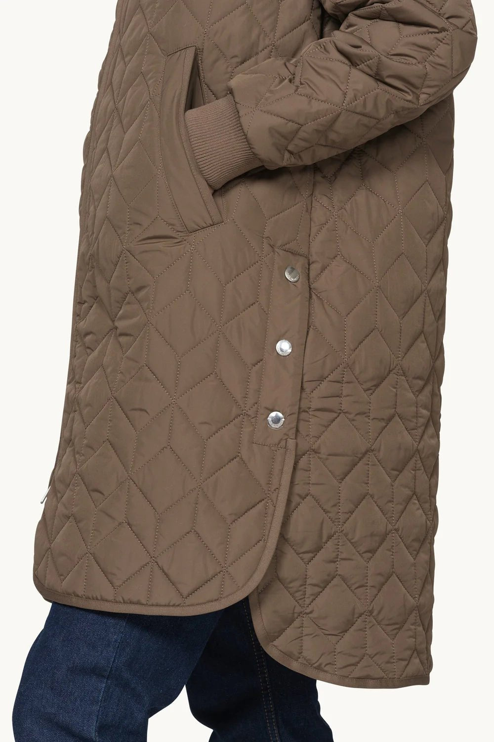 Long Quilted JacketJacketsPosh Boutique