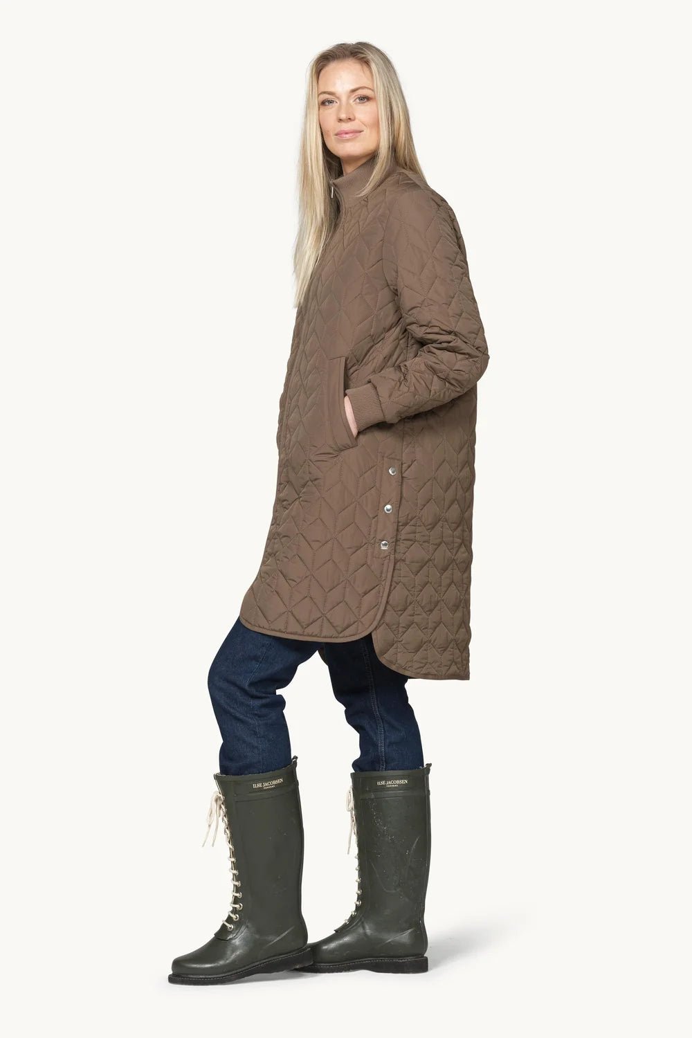 Long Quilted JacketJacketsPosh Boutique