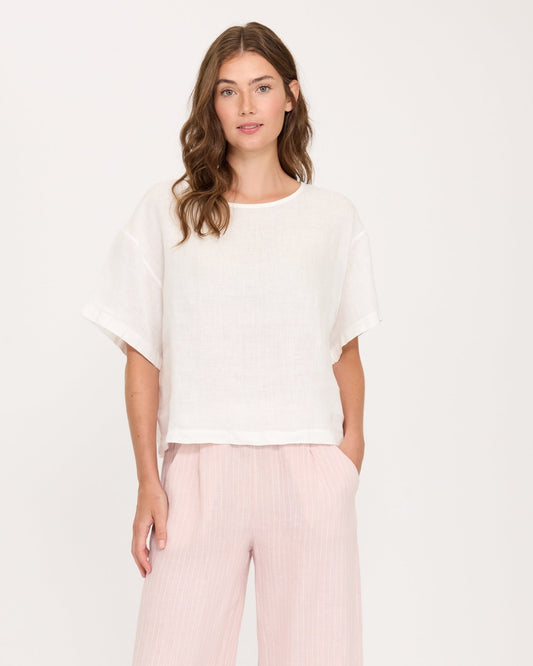Loose Linen TeePosh Boutique