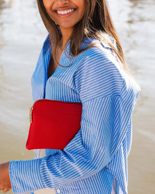 Louenhide Poppy Wristlet - RedHandbagsPosh Boutique