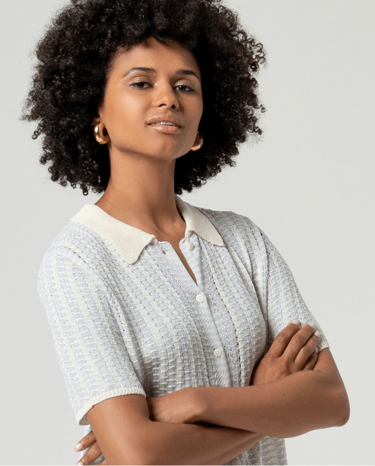Marina Short Sleeve PoloTopsPosh Boutique