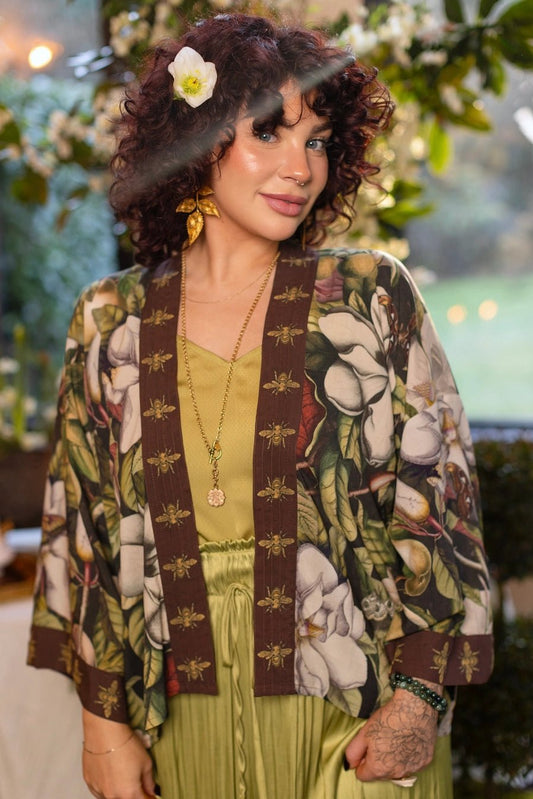 Market of Stars Fleur De Lune Crop KimonoScarvesPosh Boutique