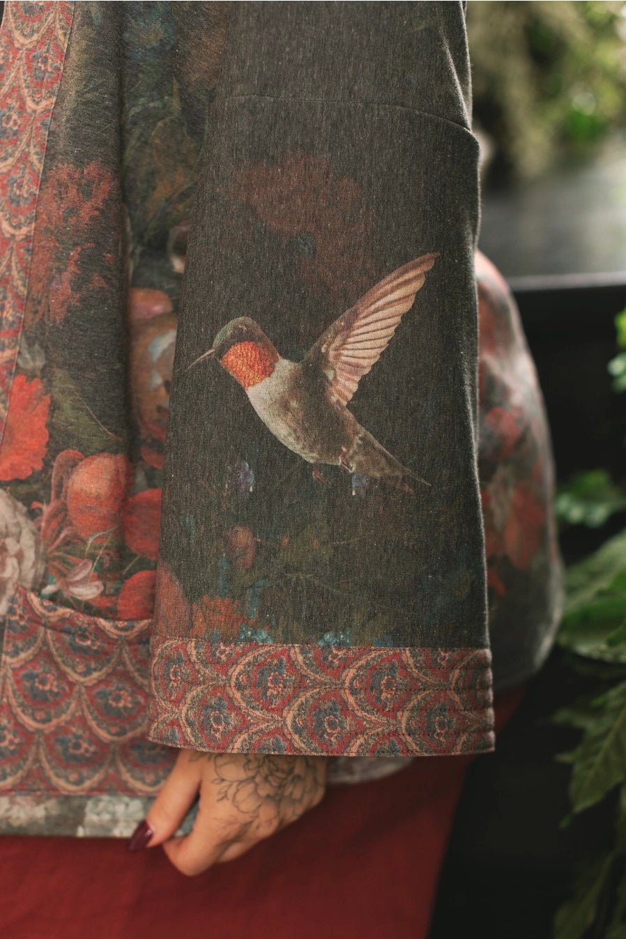 Market of Stars Flight of Fancy Fleece Cottage Kimono JacketJacketsPosh Boutique