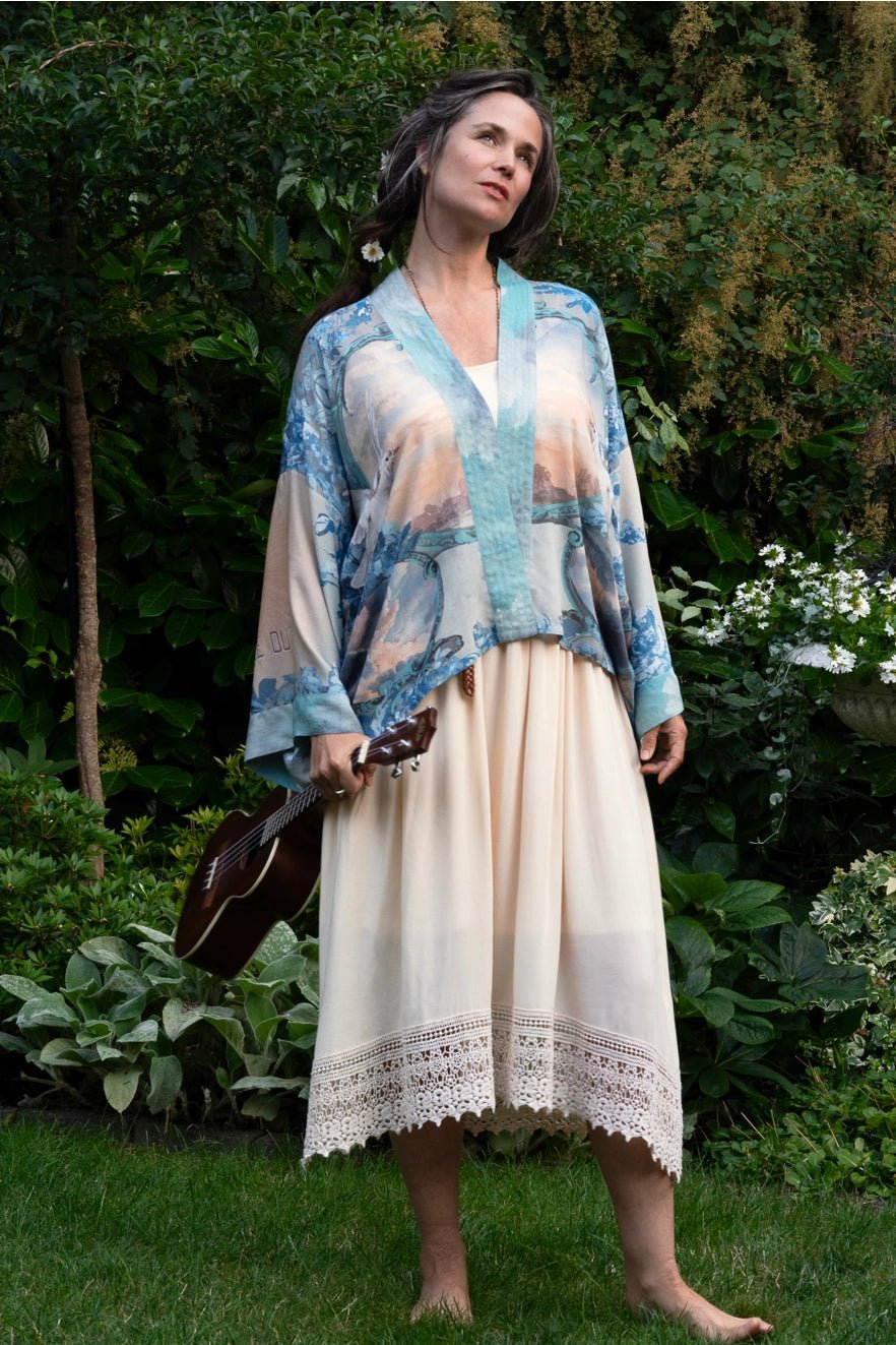 Market of Stars Peace Out Cropped KimonoJacketsPosh Boutique