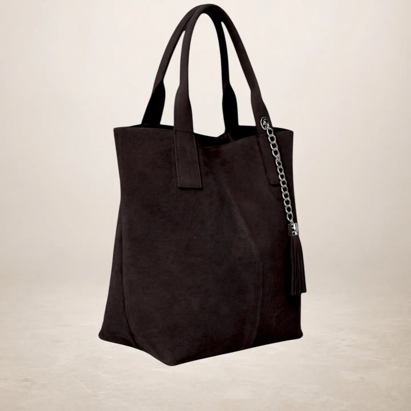 Marley Espresso Suede Tote BagHandbagsPosh Boutique