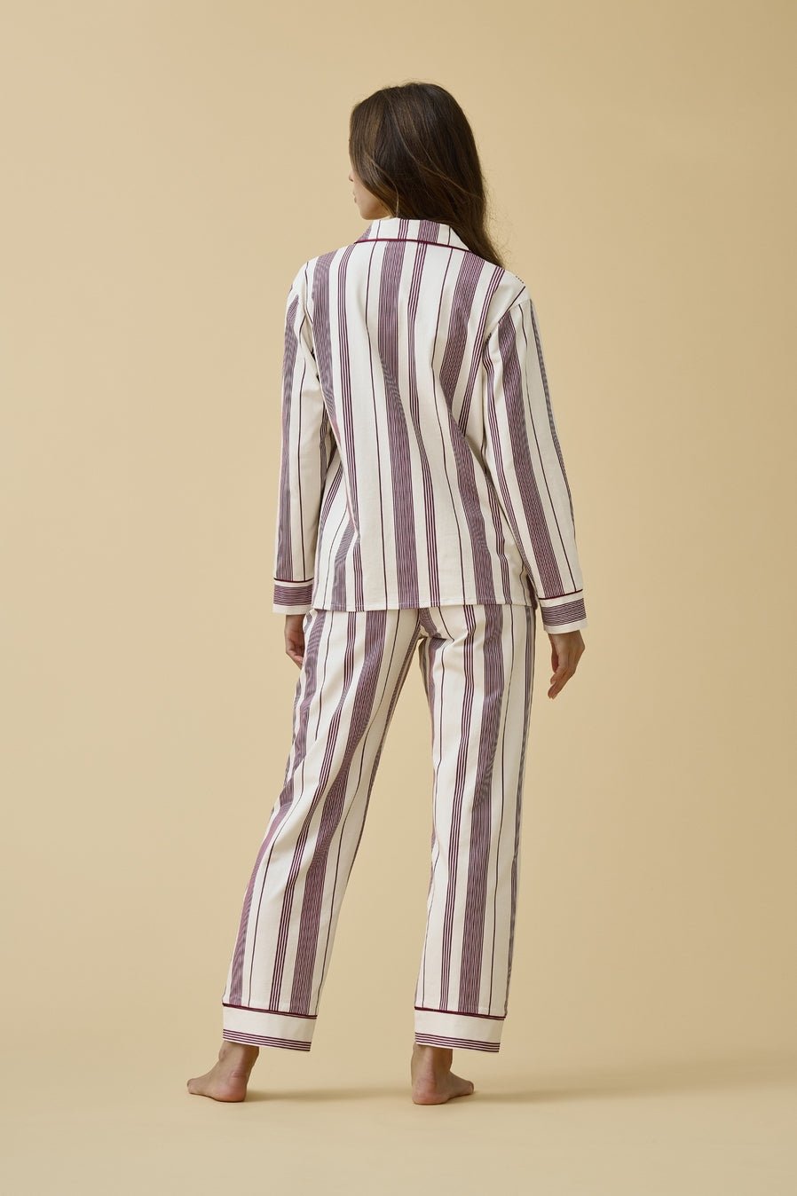 Merlot Stripe PJ SetSleepwearPosh Boutique