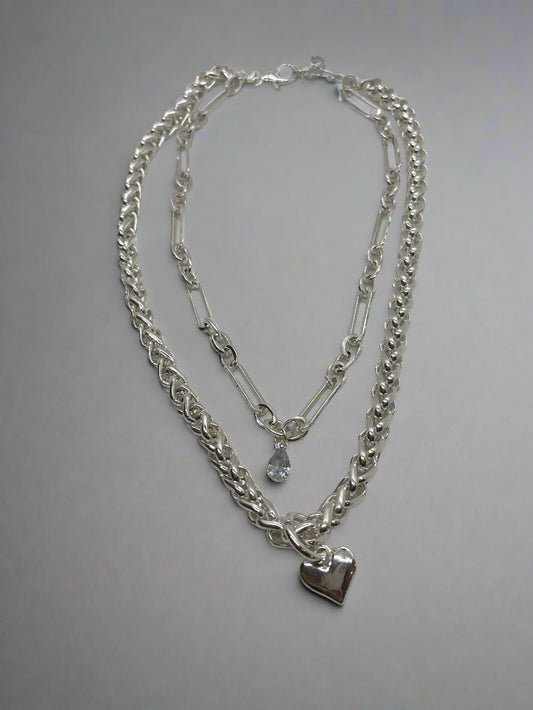 Merx Chunky Layered Chain NecklaceJewelryPosh Boutique