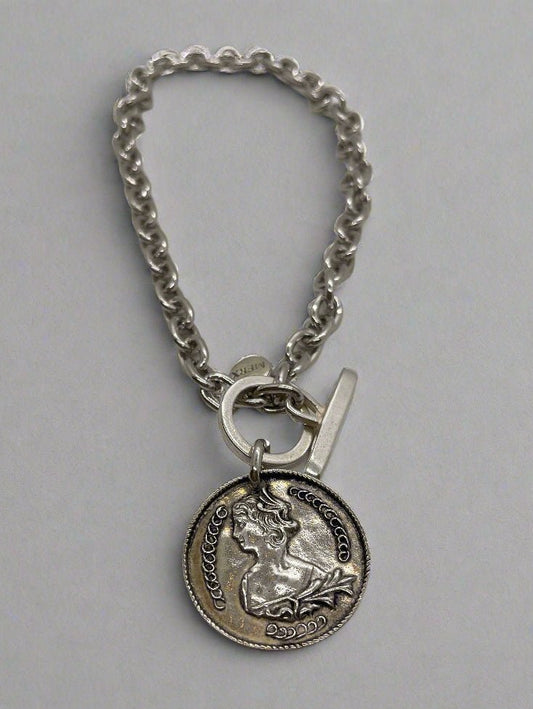 Merx Coin Short Chain NecklaceJewelryPosh Boutique