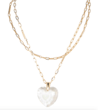 Merx Crystal Heart NecklaceJewelryPosh Boutique