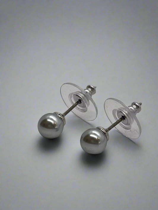 Merx Grey Pearl Stud EarringJewelryPosh Boutique