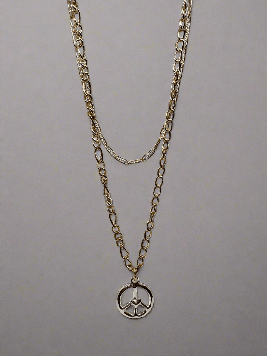 Merx Layered Peace NecklaceJewelryPosh Boutique