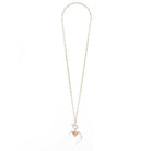 Merx Long Crystal Heart Necklace - Posh Boutique