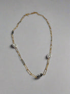 Merx Pearl + Beaded Chain NecklaceJewelryPosh Boutique
