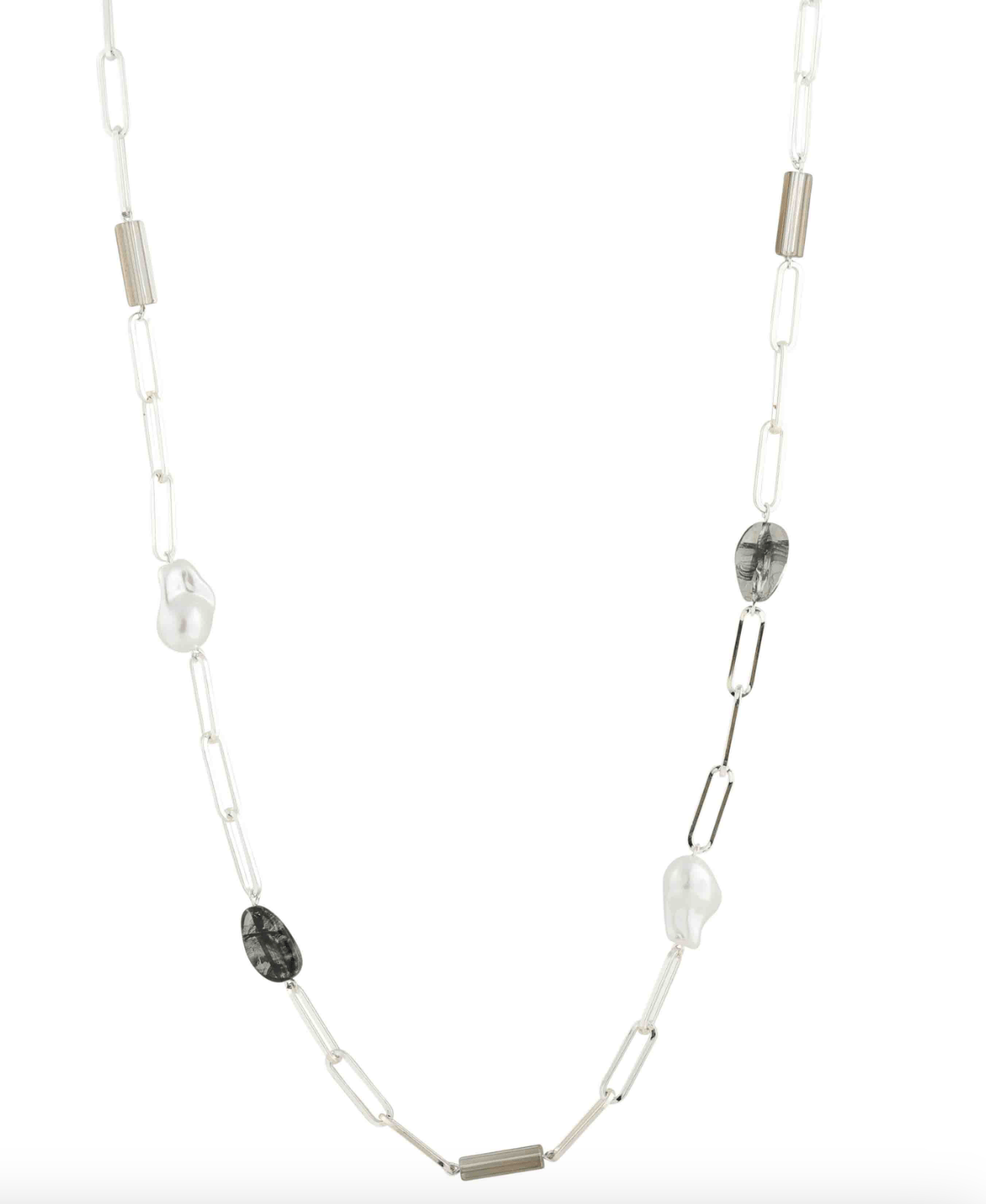 Merx Pearl + Beaded Chain NecklaceJewelryPosh Boutique