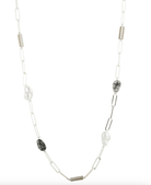 Merx Pearl + Beaded Chain NecklaceJewelryPosh Boutique