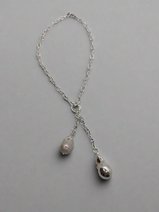 Merx Pearl Shadow NecklaceJewelryPosh Boutique