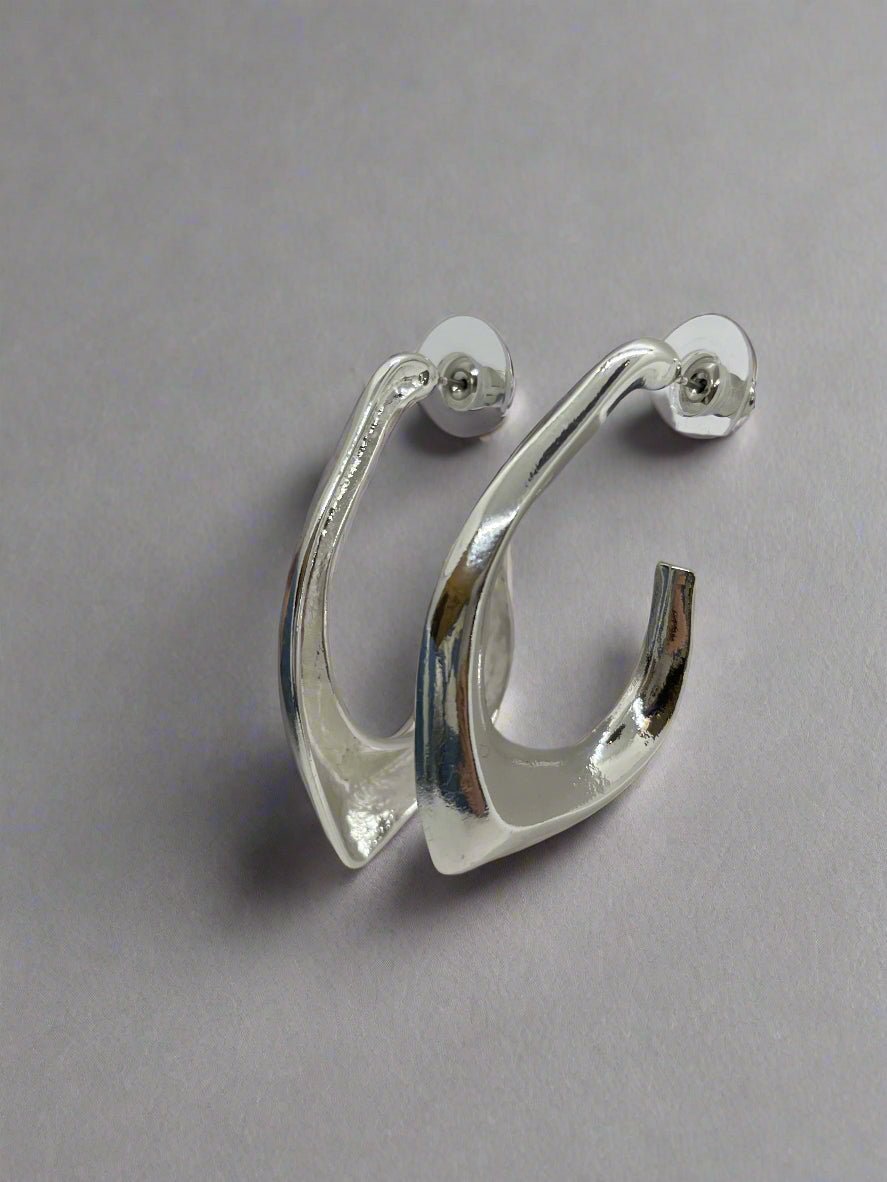 Merx Warped Hoop EarringJewelryPosh Boutique