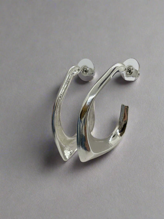 Merx Warped Hoop EarringJewelryPosh Boutique