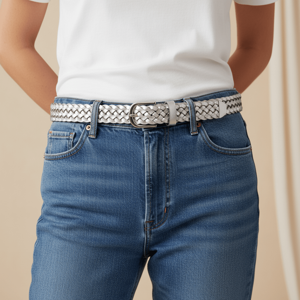 Metallic Braided BeltBeltsPosh Boutique